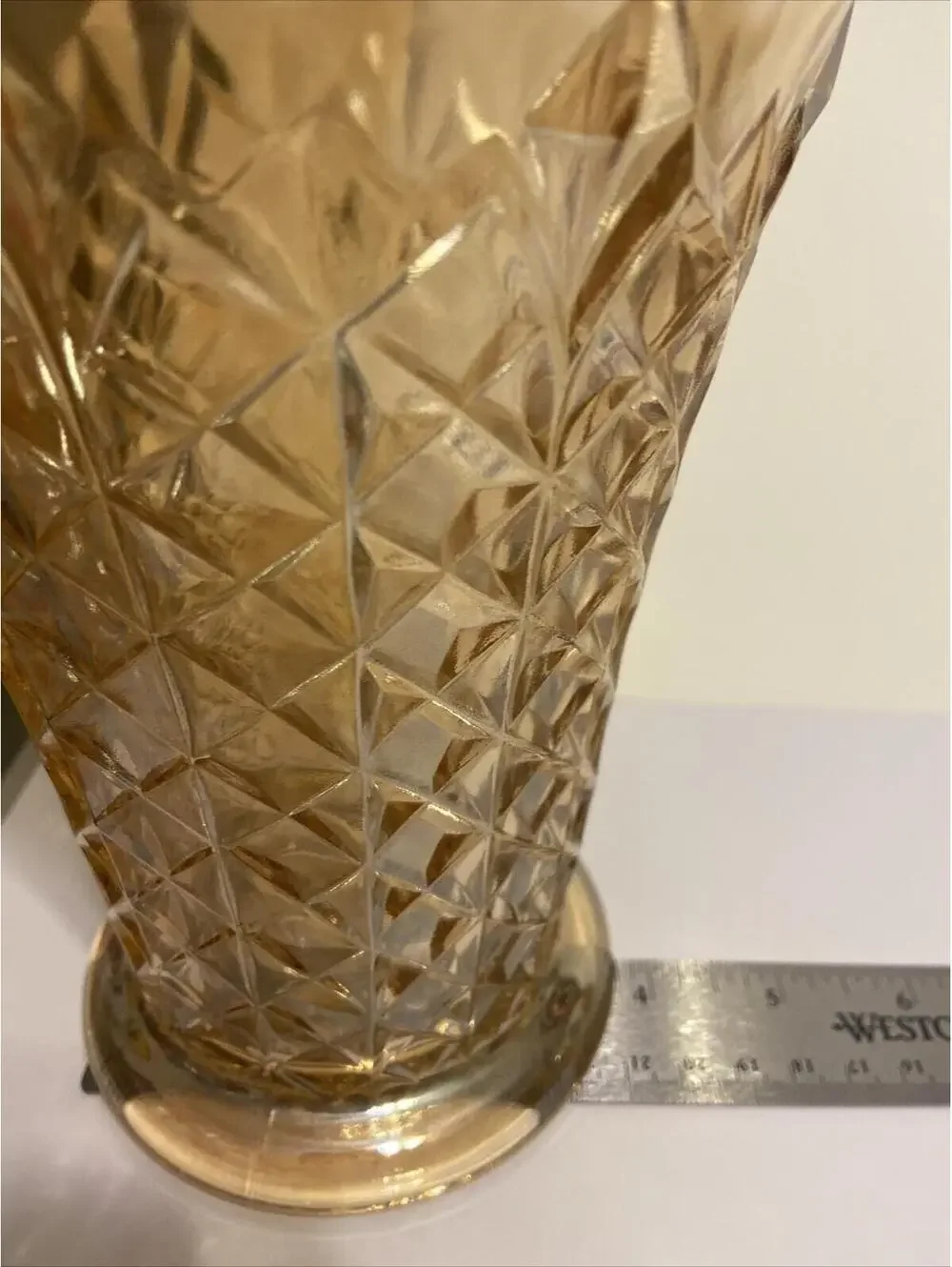 Amber Vase David Doty Studs Vase 1940’s To 1960’s